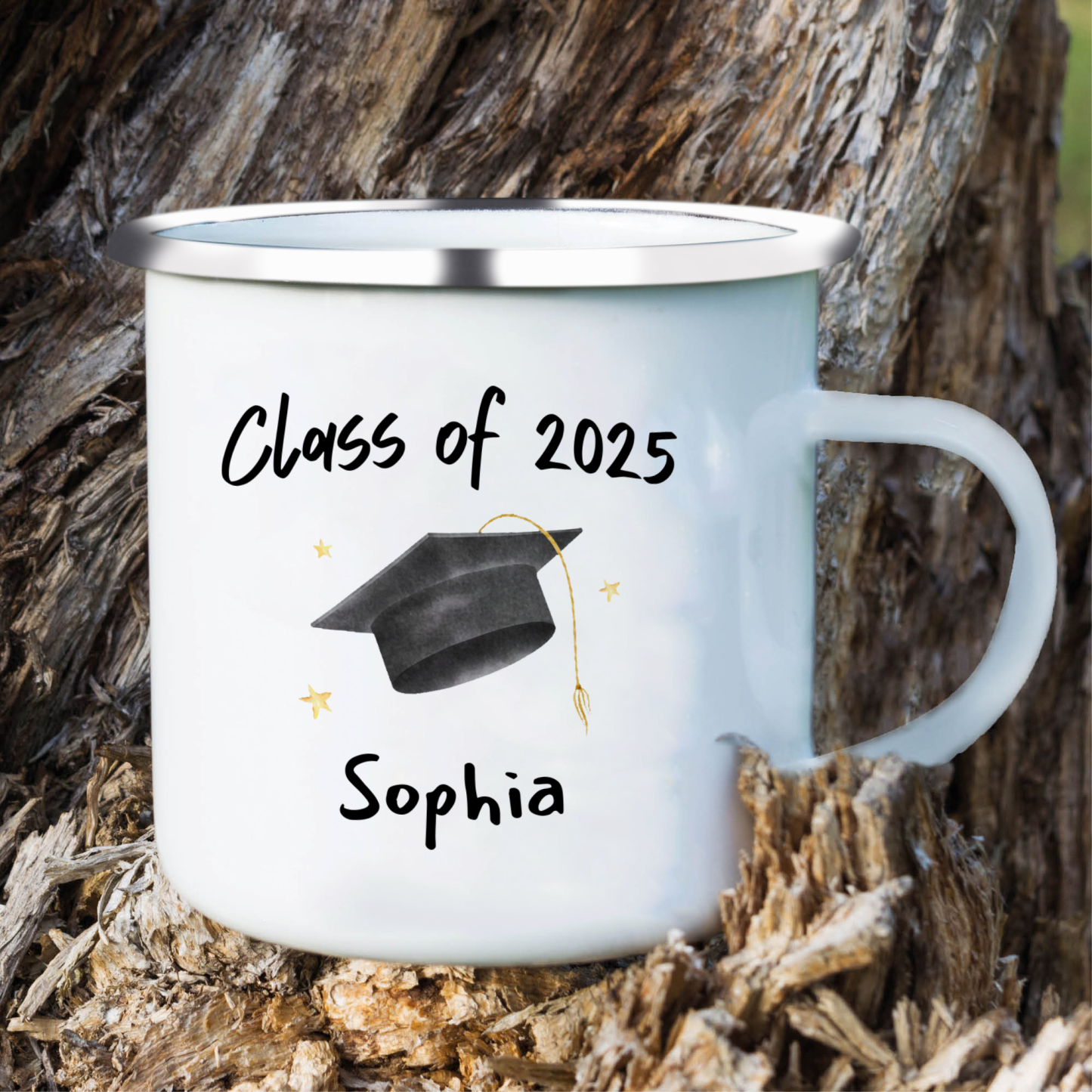 1 Name Personalised Stainless Steel Graduation Mug - Special Gift for Graduation | Jessemade