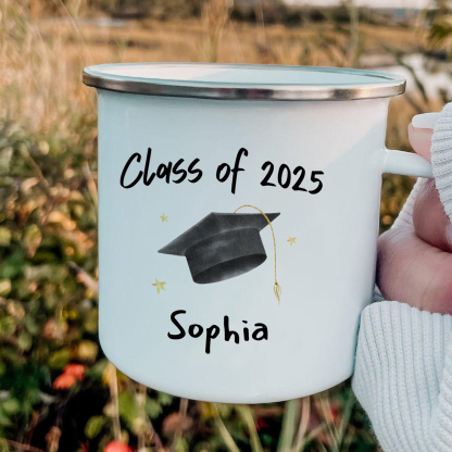 1 Name Personalised Stainless Steel Graduation Mug - Special Gift for Graduation | Jessemade