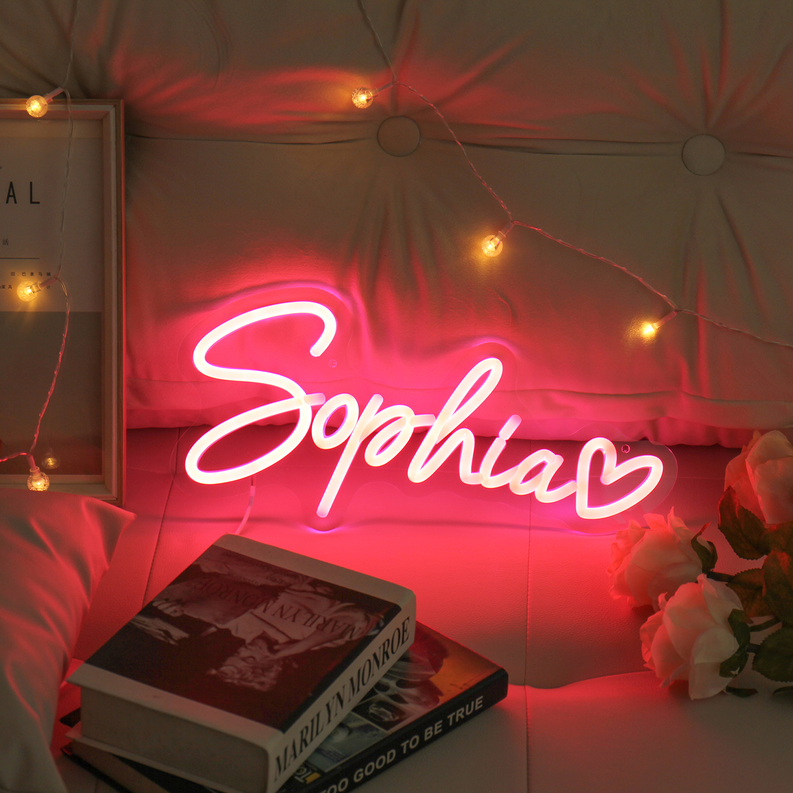 Personalised Acrylic Neon Sign Custom Name LED Neon Sign Wedding Party Birthday Home Decor Gifts for Him/Her-Jessemade AU