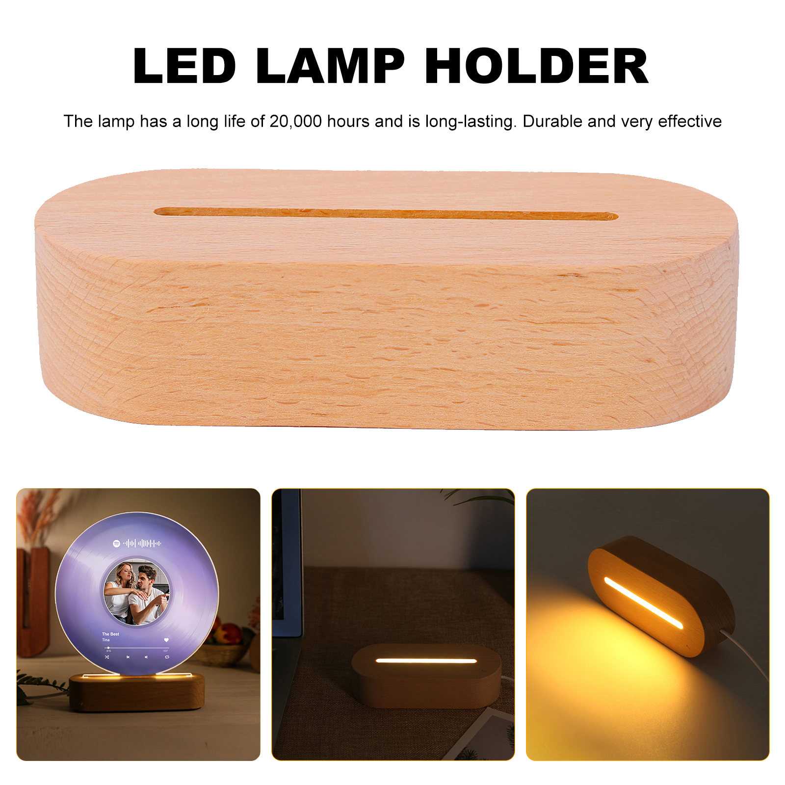 Personalised Photo and Song Light Acrylic Plaque Heartfelt Home Decoration Gift for Couple