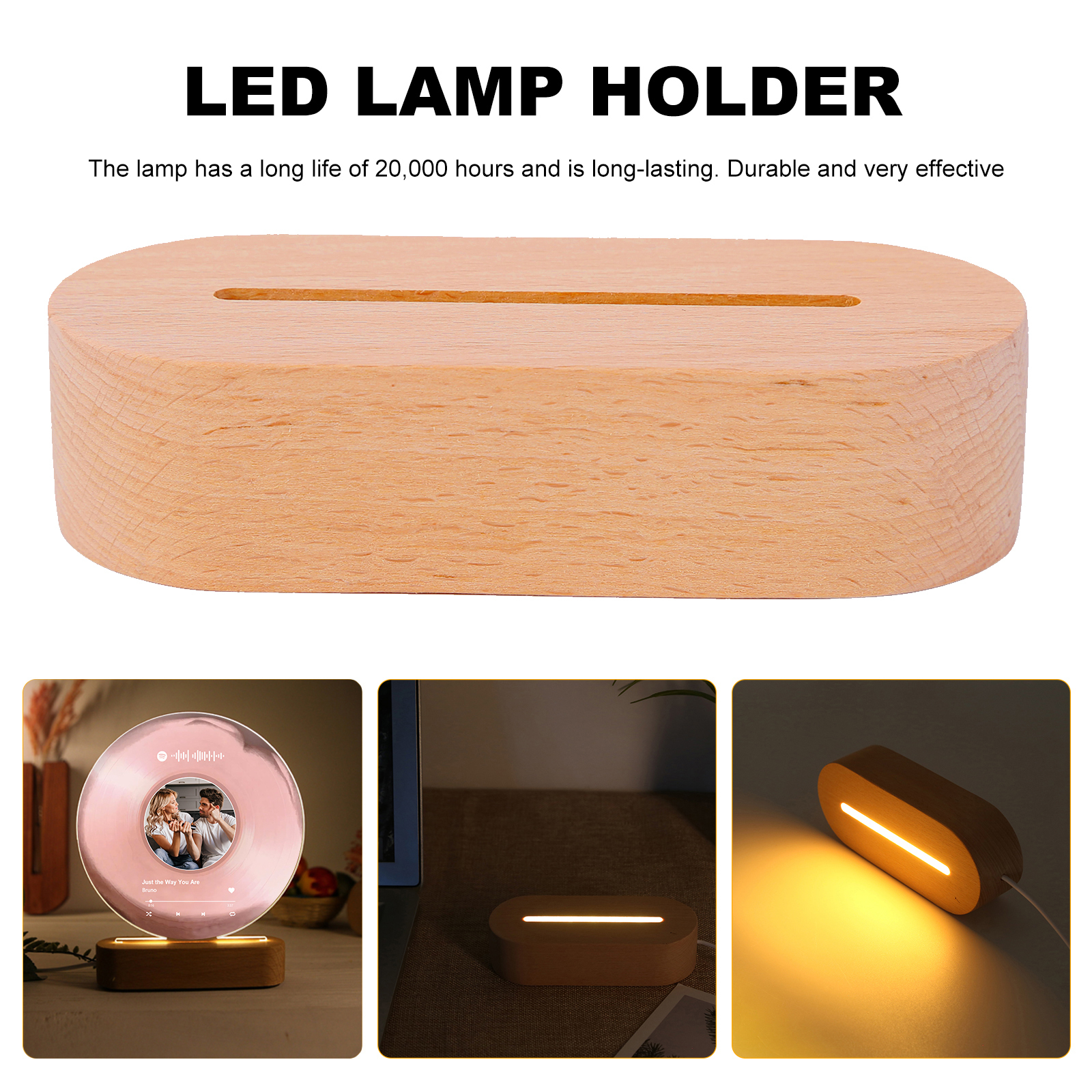 Personalised Photo and Song Light Acrylic Plaque Heartfelt Home Decoration Gift for Couple