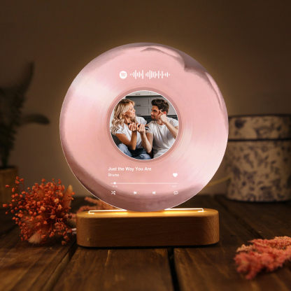 Personalised Photo and Song Light Acrylic Plaque Heartfelt Home Decoration Gift for Couple