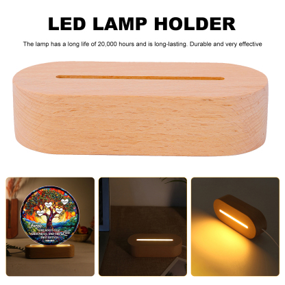 4 Names Personalised Tree of Life LED Night Light Family The Roots That Ground Us and the Love That Lifts Us Gift for Grandparents | Jessemade