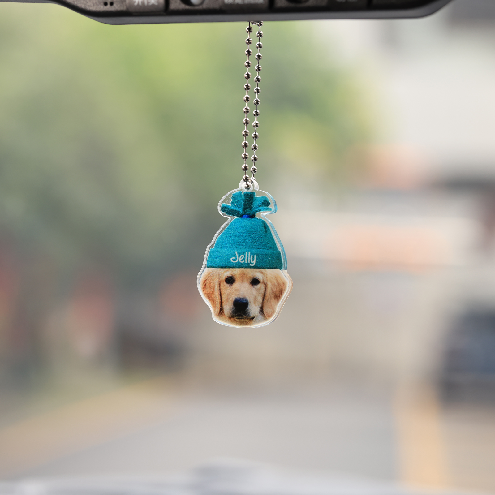 Acrylic Christmas Keyring Custom Photo & Name Hanging Ornaments Personalised Keychain for Family Friends | Jessemade-Jessemade AU