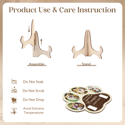 Personalised Pet Memorial Wooden Plaque A Loving Tribute to Cherished Pets