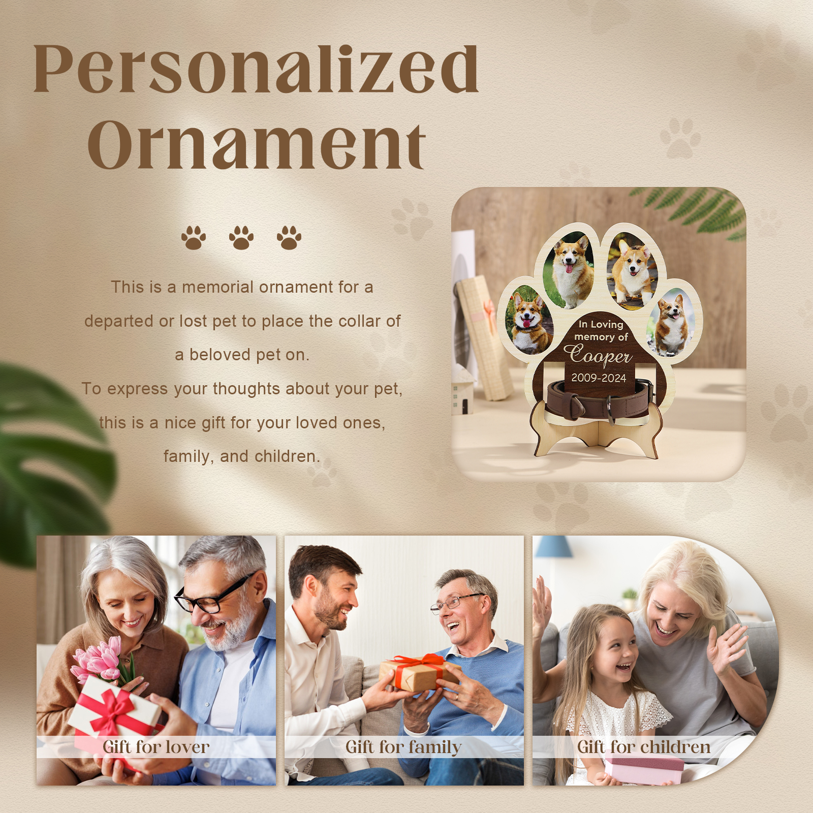 Personalised Pet Memorial Wooden Plaque A Loving Tribute to Cherished Pets