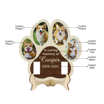 Personalised Pet Memorial Wooden Plaque A Loving Tribute to Cherished Pets