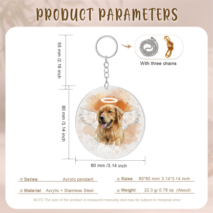 Personalised Pet Memorial Acrylic Ornament Custom with Photo & Name-Jessemade AU