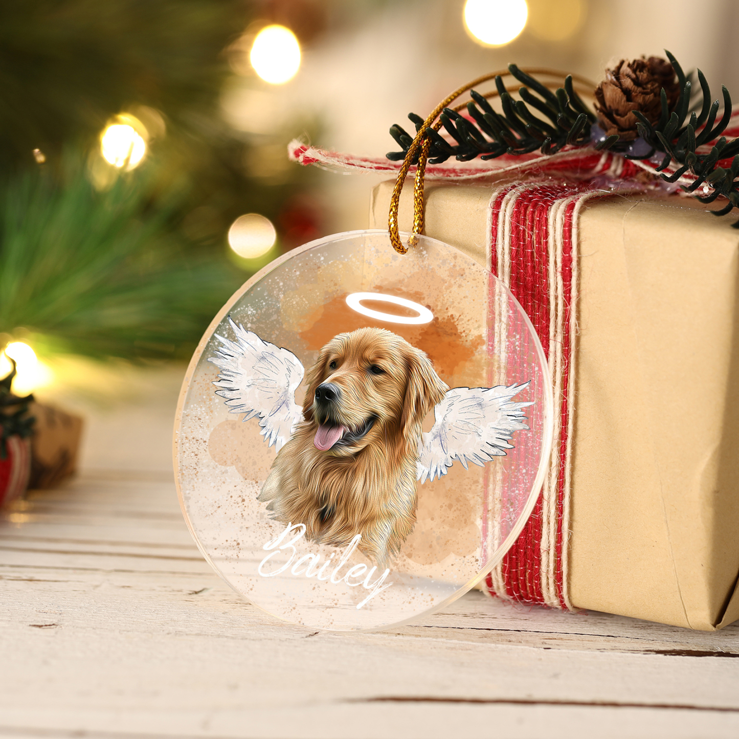 Personalised Pet Memorial Acrylic Ornament Custom with Photo & Name-Jessemade AU