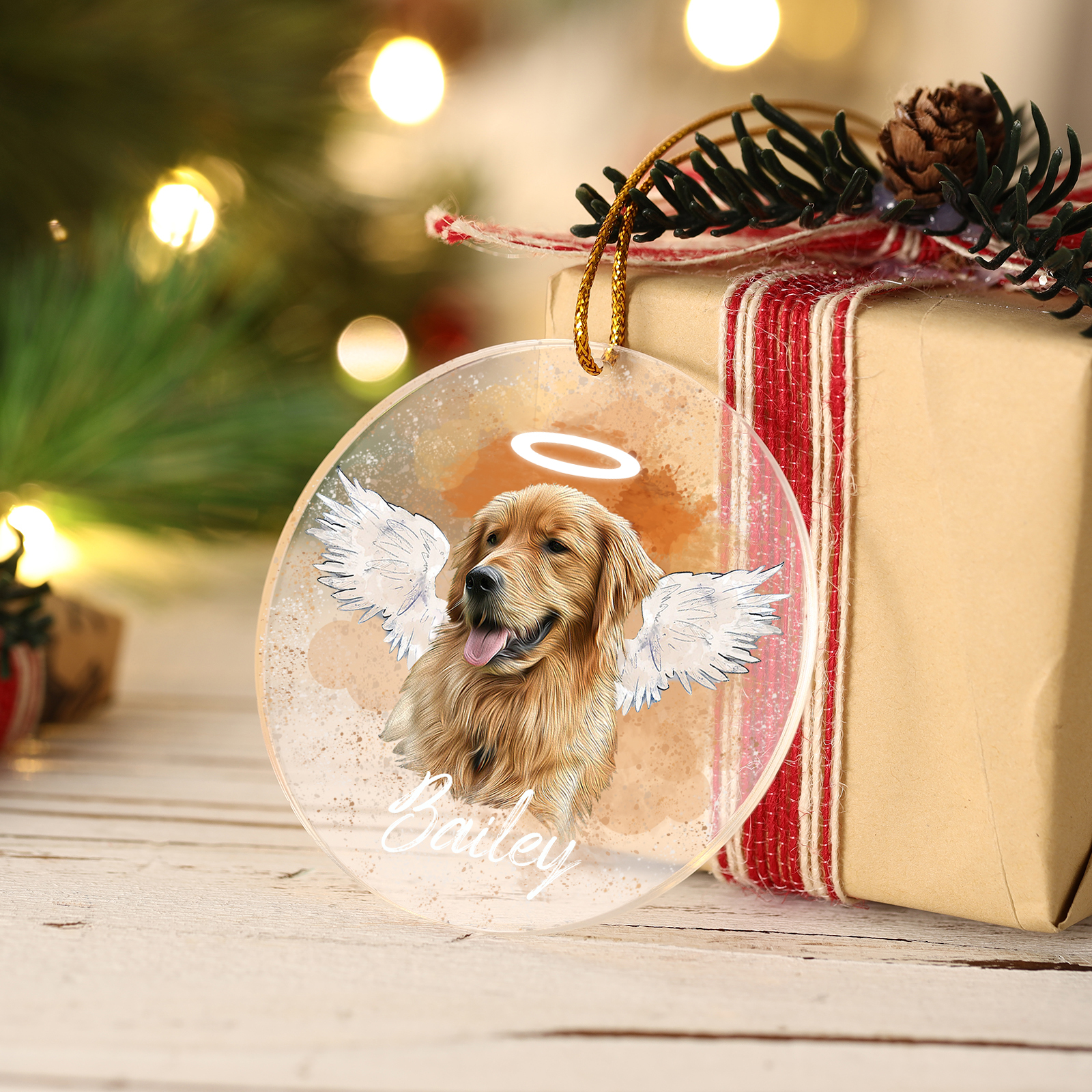 Personalised Pet Memorial Acrylic Ornament Custom with Photo & Name-Jessemade AU