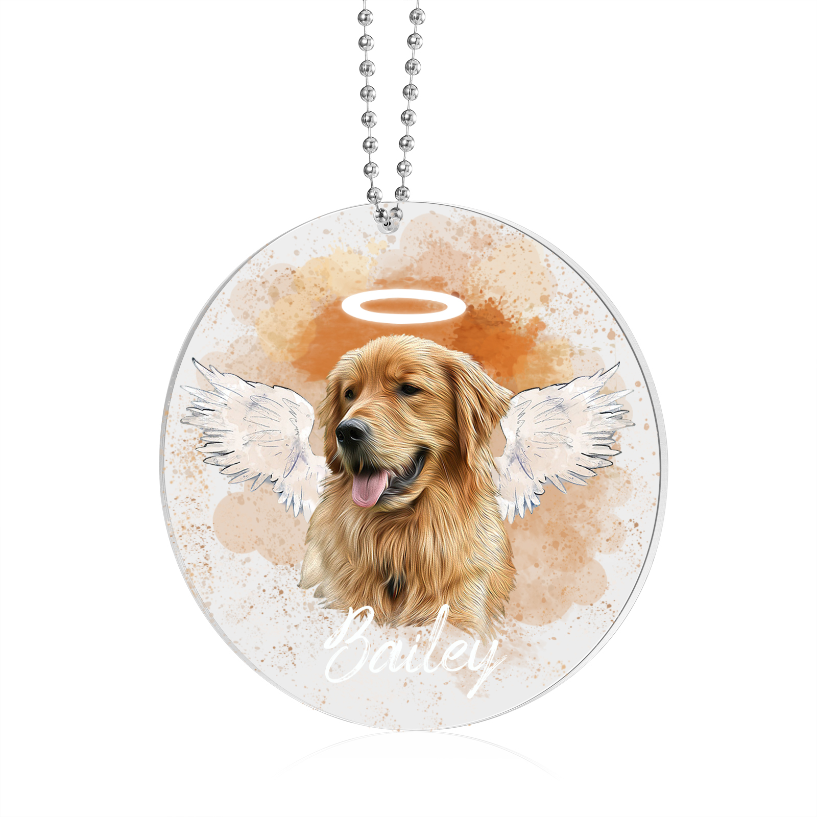 Personalised Pet Memorial Acrylic Ornament Custom with Photo & Name-Jessemade AU