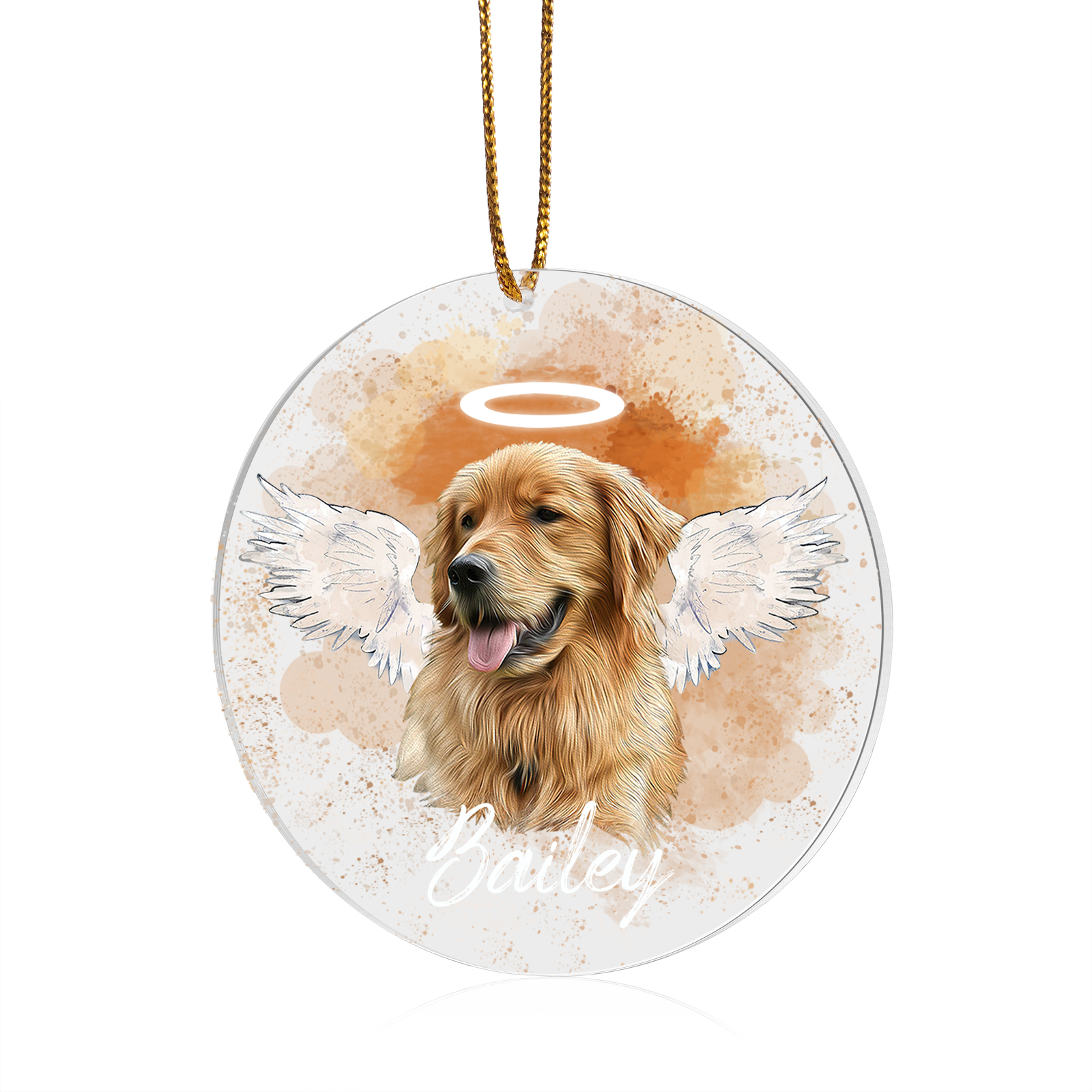 Personalised Pet Memorial Acrylic Ornament Custom with Photo & Name-Jessemade AU