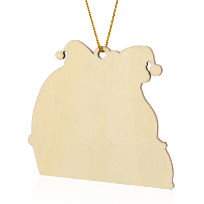 Personalised Wooden Bear Family Ornament with Custom 5 Names Heartwarming Christmas Gift-Jessemade AU