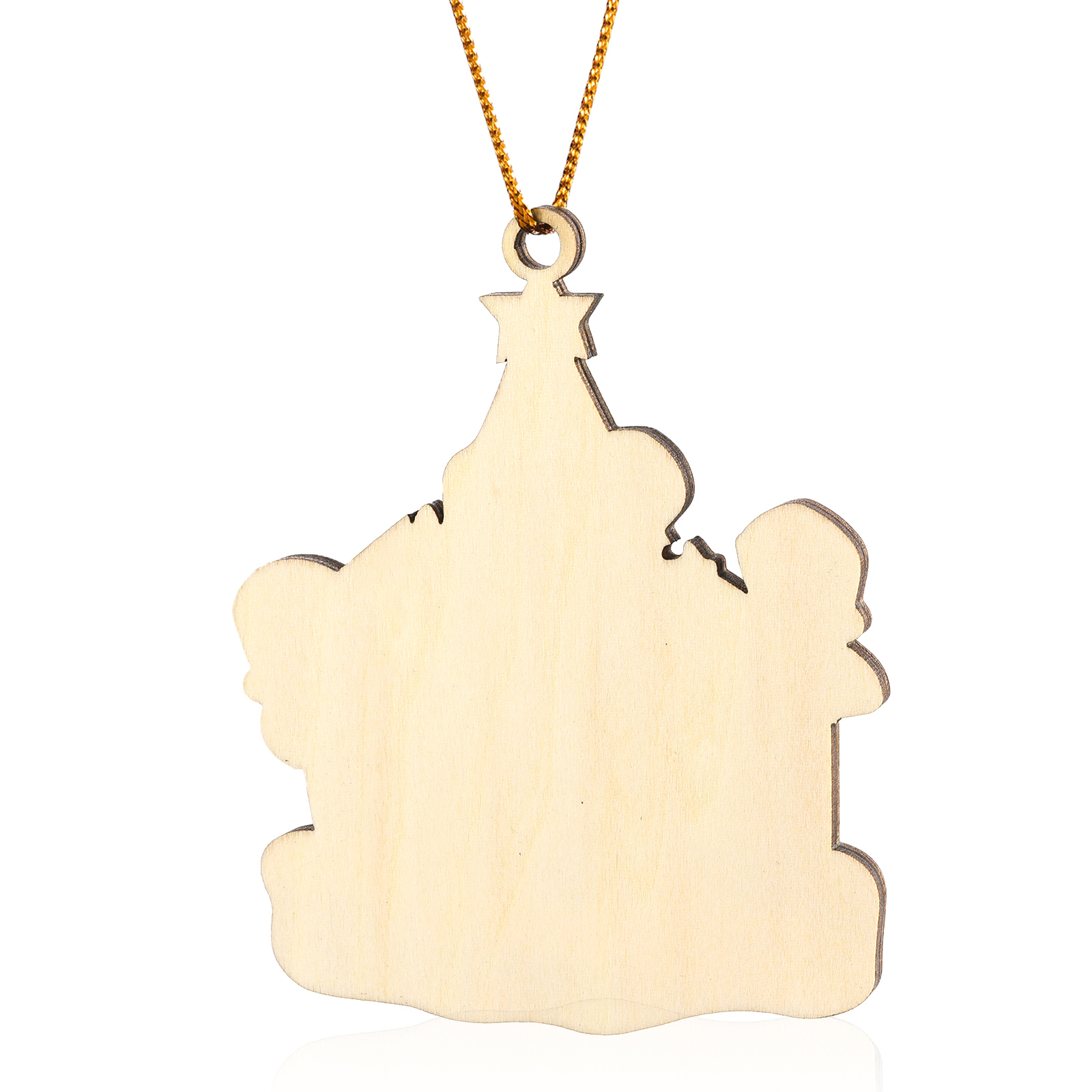 Personalised Wood Christmas Tree Family Ornament Custom with 4 Names Gift For Families-Jessemade AU