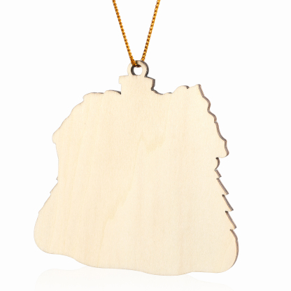 Personalised Wooden Family Christmas Ornament with Custom 3-5 Names Cookie House Ornament-Jessemade AU