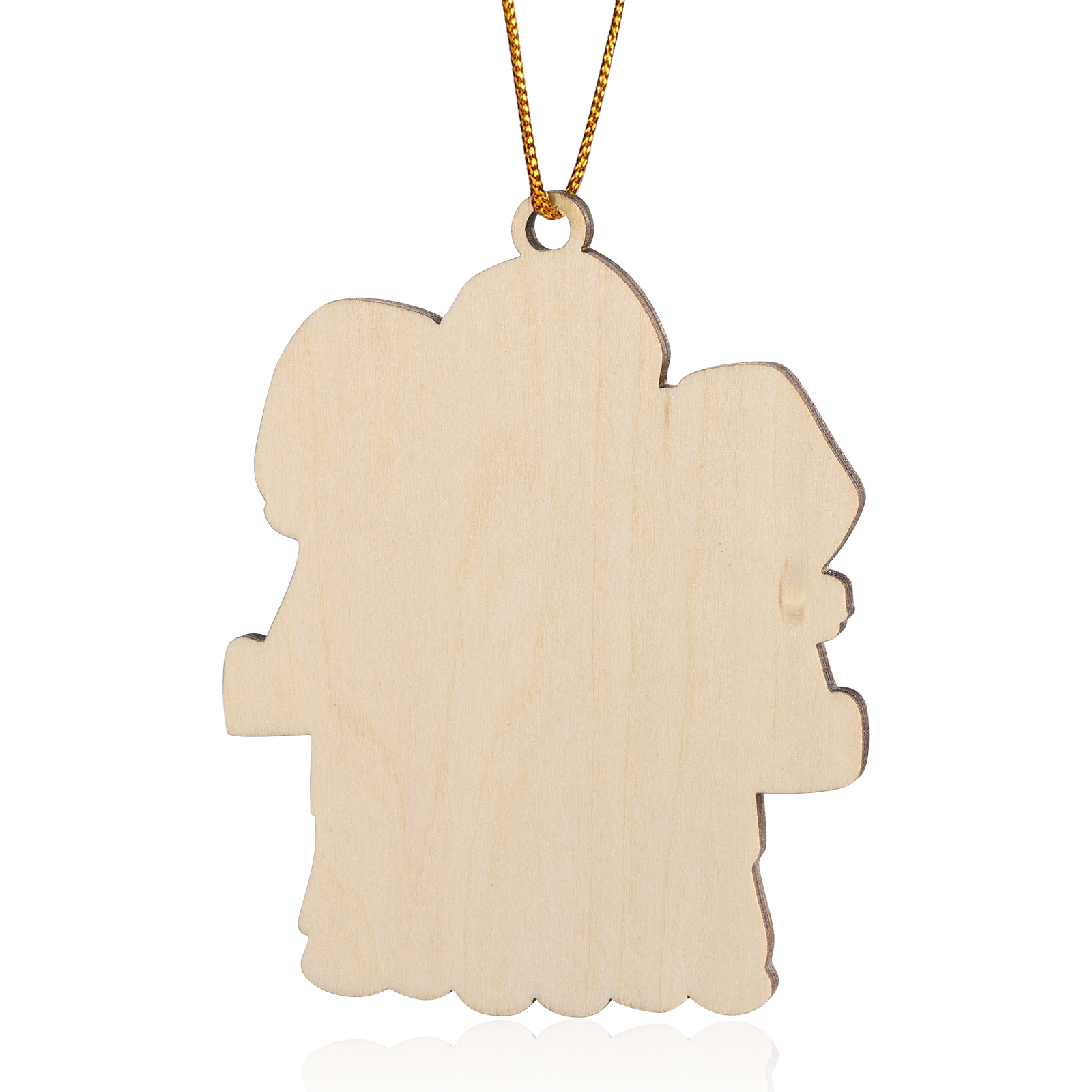 Personalised Wooden Christmas Ornament with Apron Mom & Cookie Customised 2-5 Names-Jessemade AU