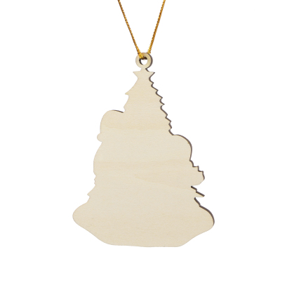 Grandparents Grandchildren Personalised Christmas Ornament with Custom 3 Names Family Wooden Ornament-Jessemade AU