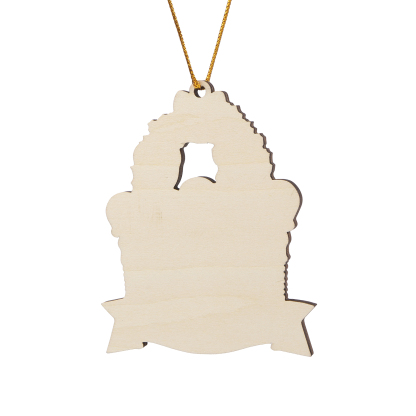 Personalised Family Wooden Christmas Ornament with Custom 5 Names Wreath Ornament-Jessemade AU