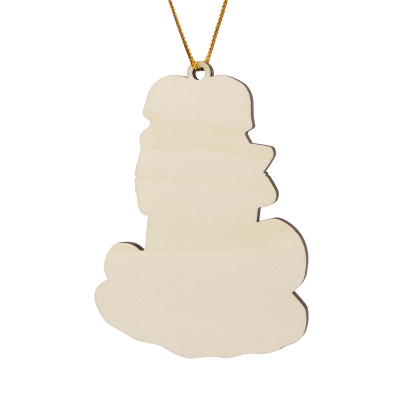 Snow Shoveling Family Personalised Wooden Christmas Ornament with Custom 3 Names-Jessemade AU