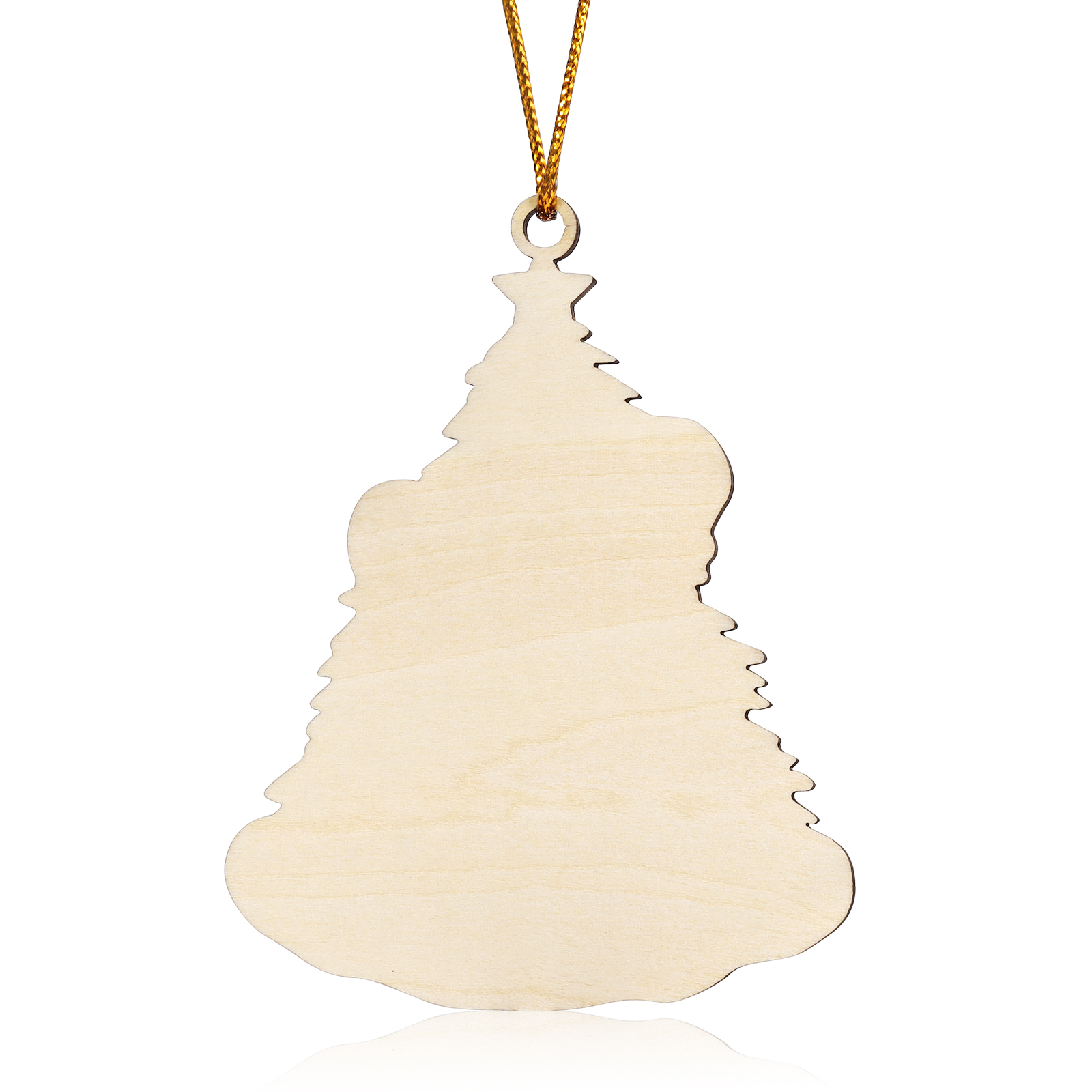 Personalised Christmas Tree with Presents Family Ornament Custom 2 Names Wood Ornament-Jessemade AU