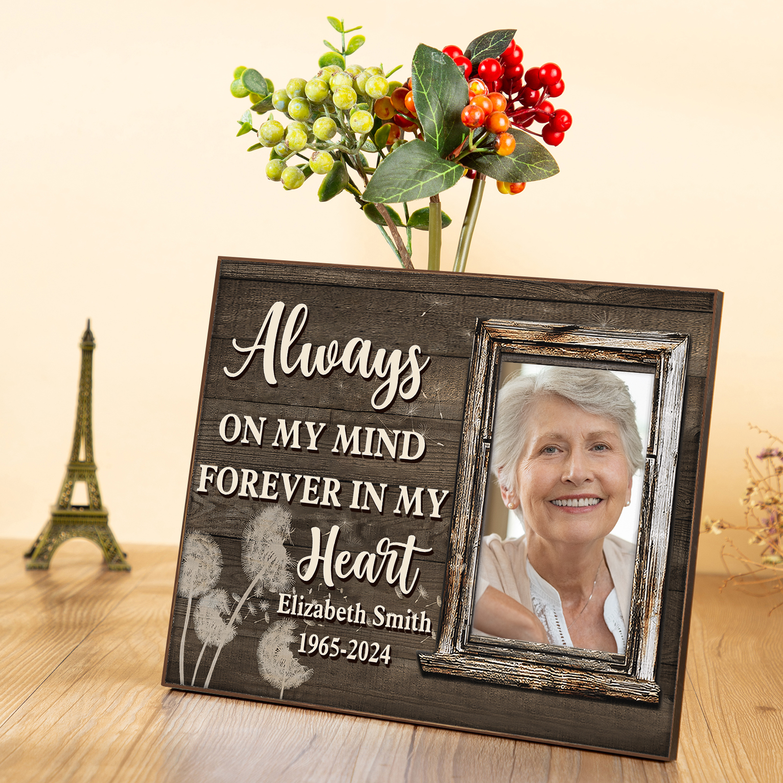 Personalised Memorial Frame with Photo Name & Year A Lasting Tribute-Jessemade AU
