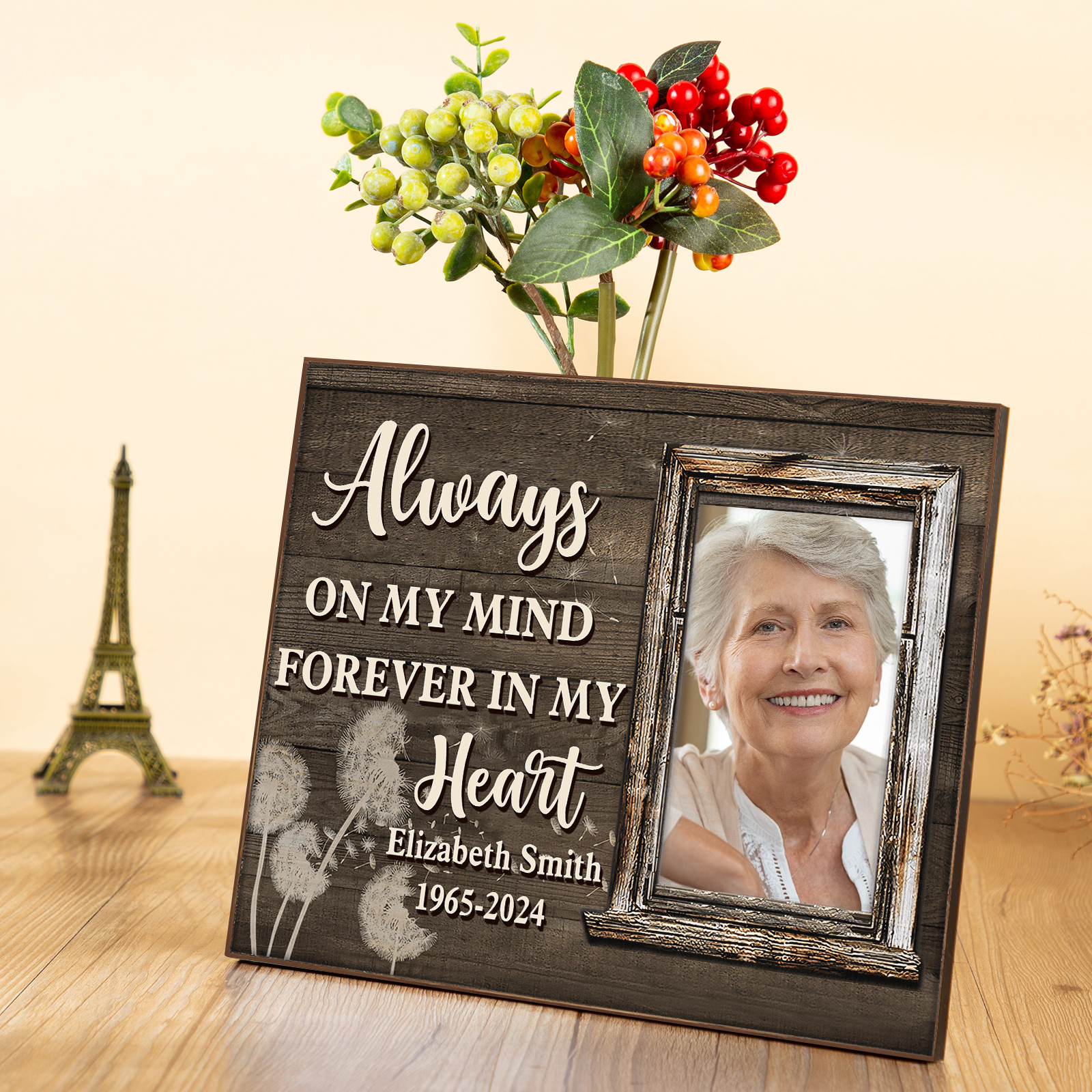 Personalised Memorial Frame with Photo Name & Year A Lasting Tribute-Jessemade AU