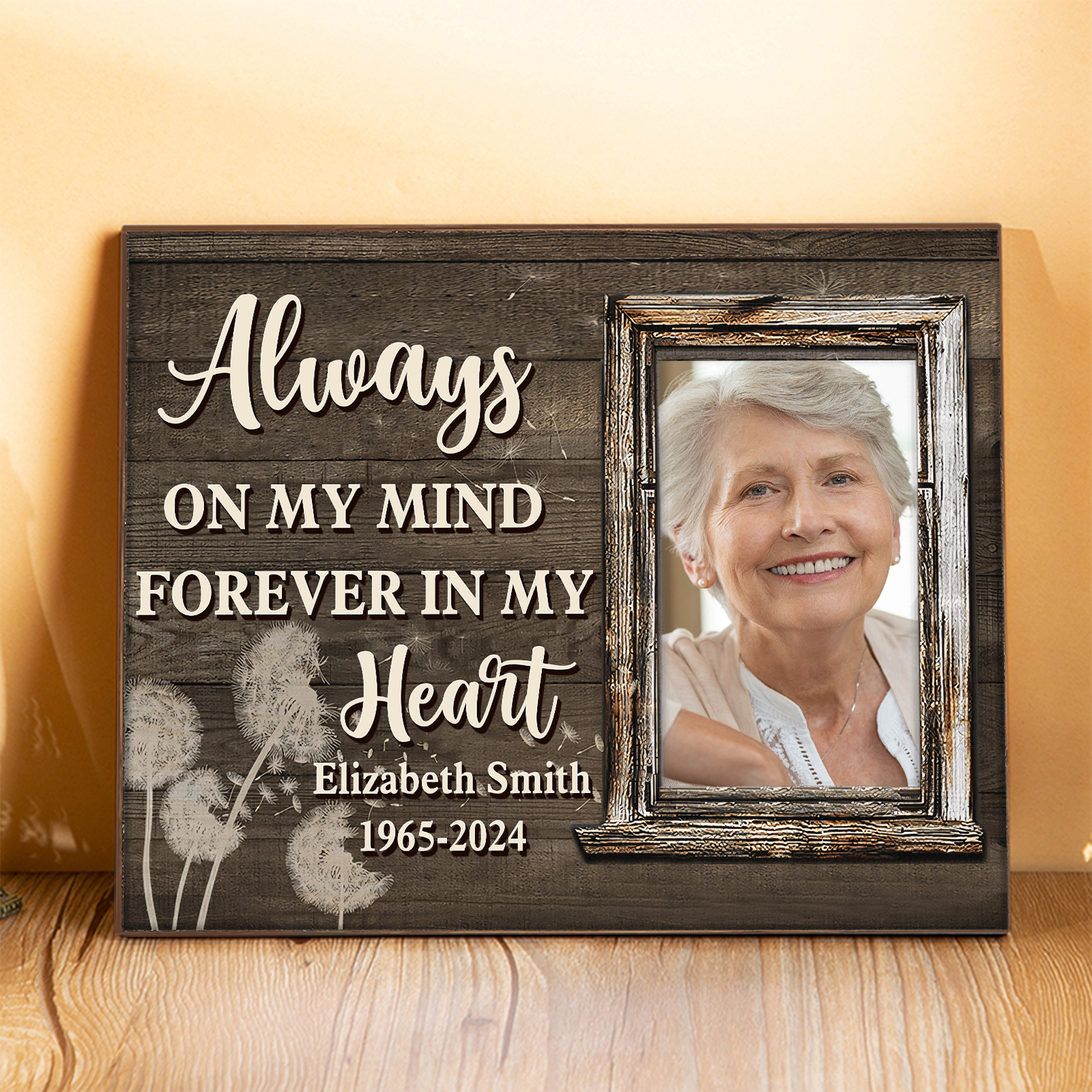 Personalised Memorial Frame with Photo Name & Year A Lasting Tribute-Jessemade AU