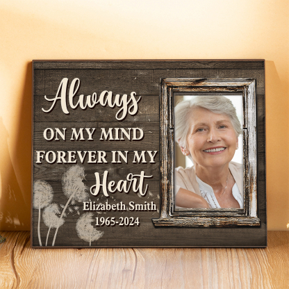 Personalised Memorial Frame with Photo Name & Year A Lasting Tribute-Jessemade AU