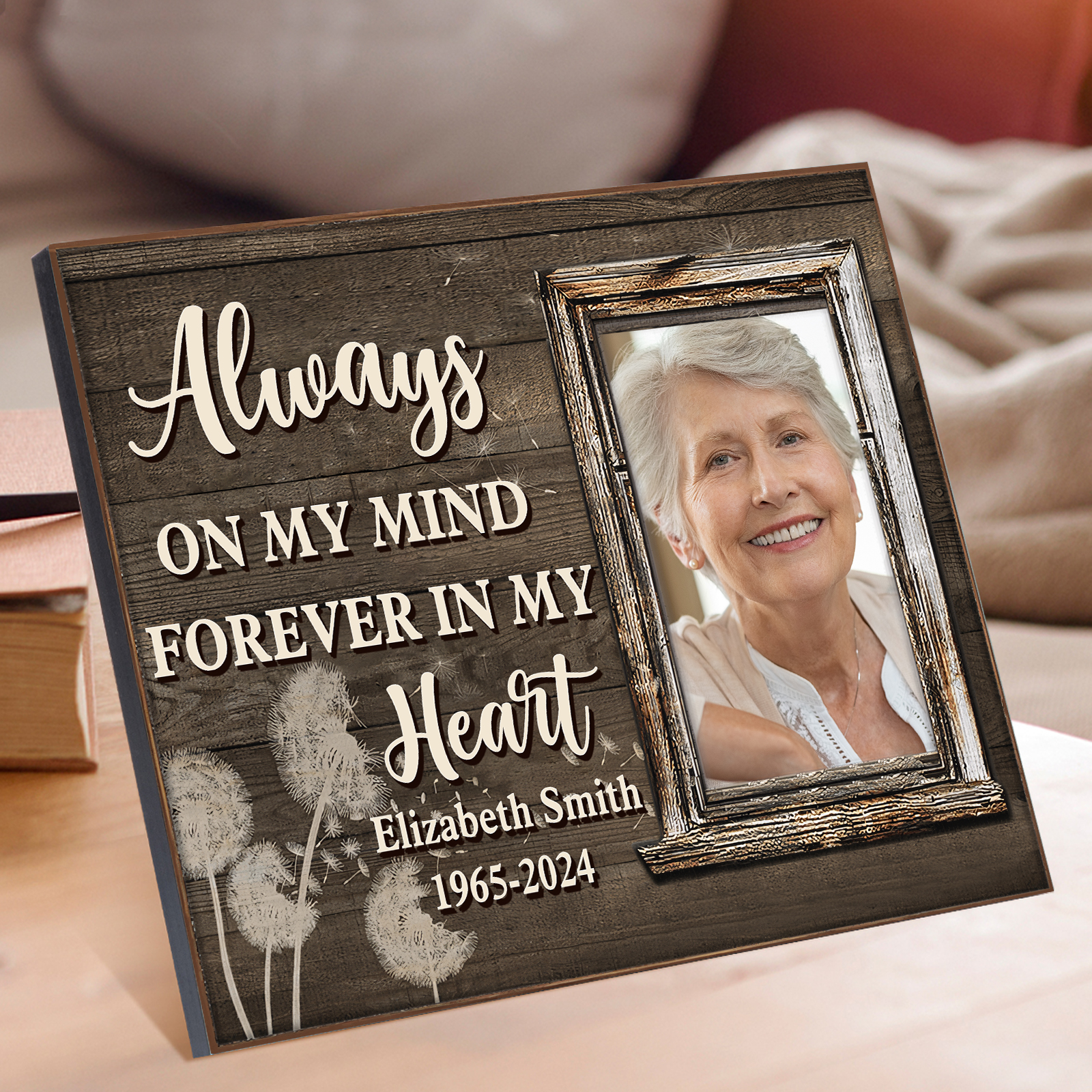 Personalised Memorial Frame with Photo Name & Year A Lasting Tribute-Jessemade AU