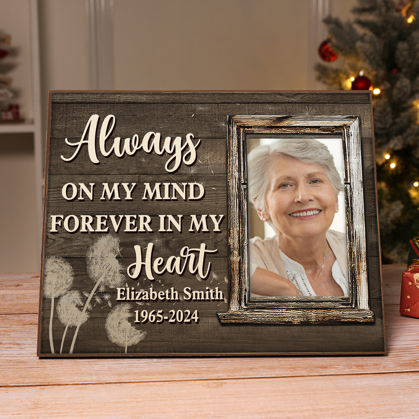 Personalised Memorial Frame with Photo, Name & Year A Lasting Tribute