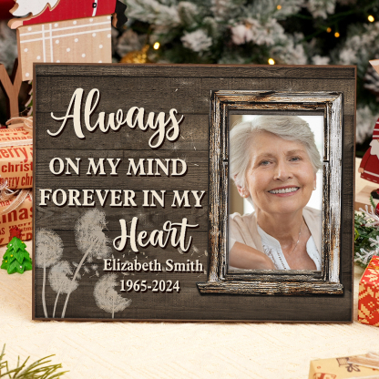 Personalised Memorial Frame with Photo Name & Year A Lasting Tribute-Jessemade AU