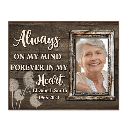 Personalised Memorial Frame with Photo Name & Year A Lasting Tribute-Jessemade AU