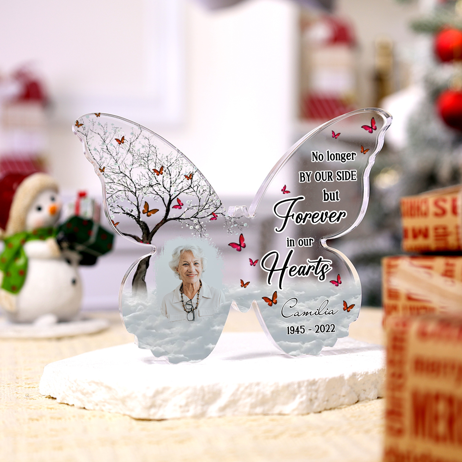 Personalised Memorial Butterfly Plaque with Photo Name & Year A Heartfelt Tribute for Loved Ones-Jessemade AU