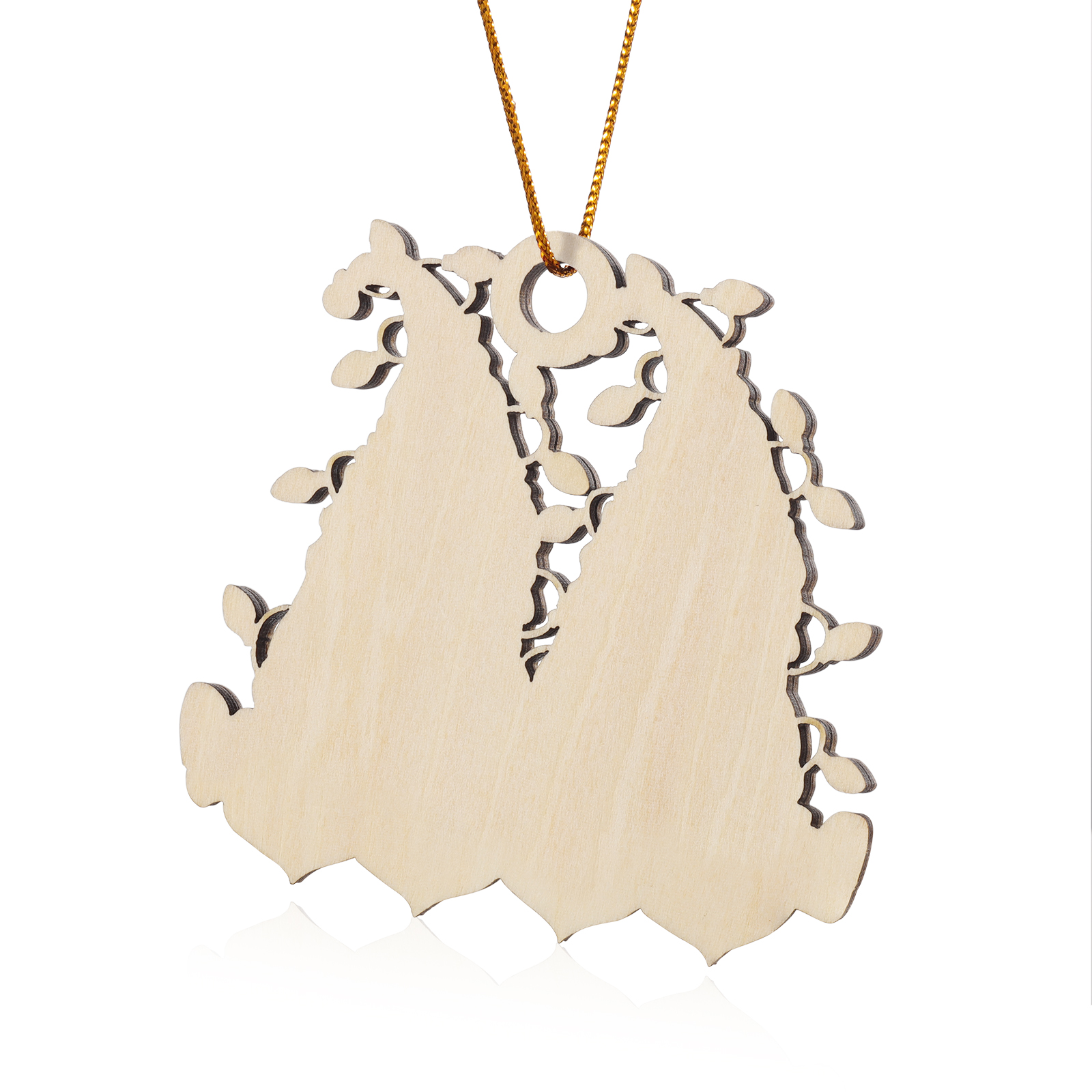 Personalised Gnome Family Wooden Christmas Ornament Custom with 6 Names Keychain Gift For Nana Papa-Jessemade AU