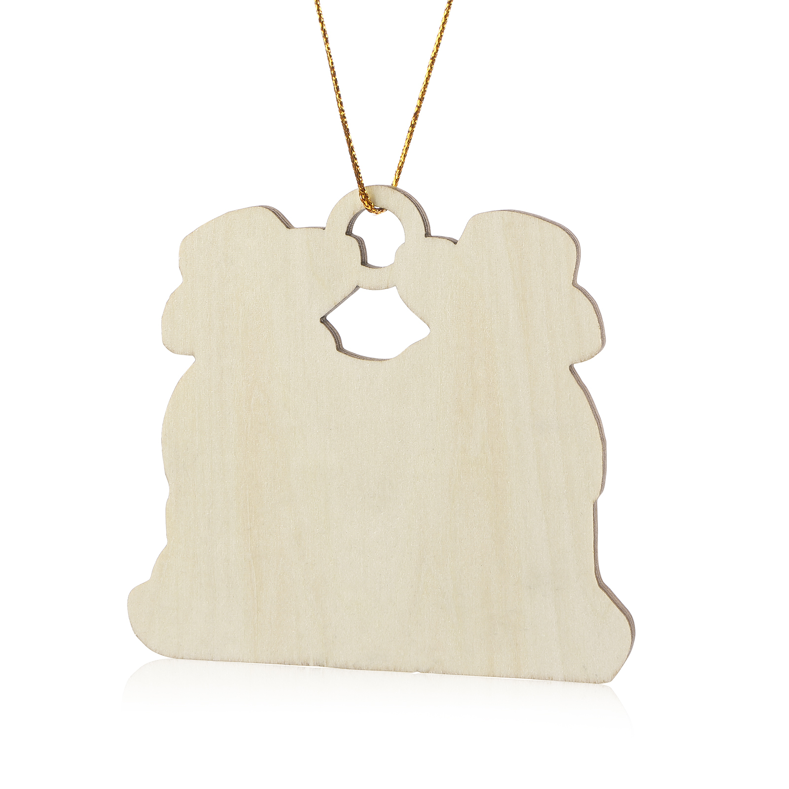 Personalised Beach Sandman Family Ornament Custom 1 Text & 2 Names Wooden Christmas Gift for Couple-Jessemade AU