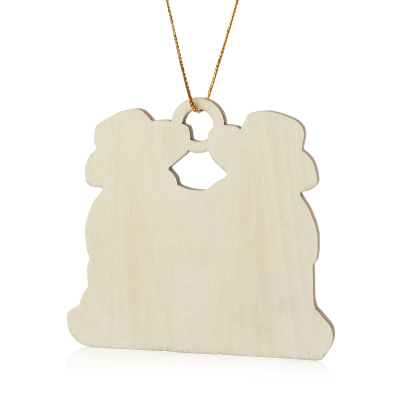 Personalised Beach Sandman Family Ornament Custom 1 Text & 2 Names Wooden Christmas Gift for Couple-Jessemade AU