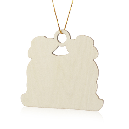 Personalised Beach Sandman Family Ornament Custom 1 Text & 3 Names Wooden Christmas Gifts-Jessemade AU