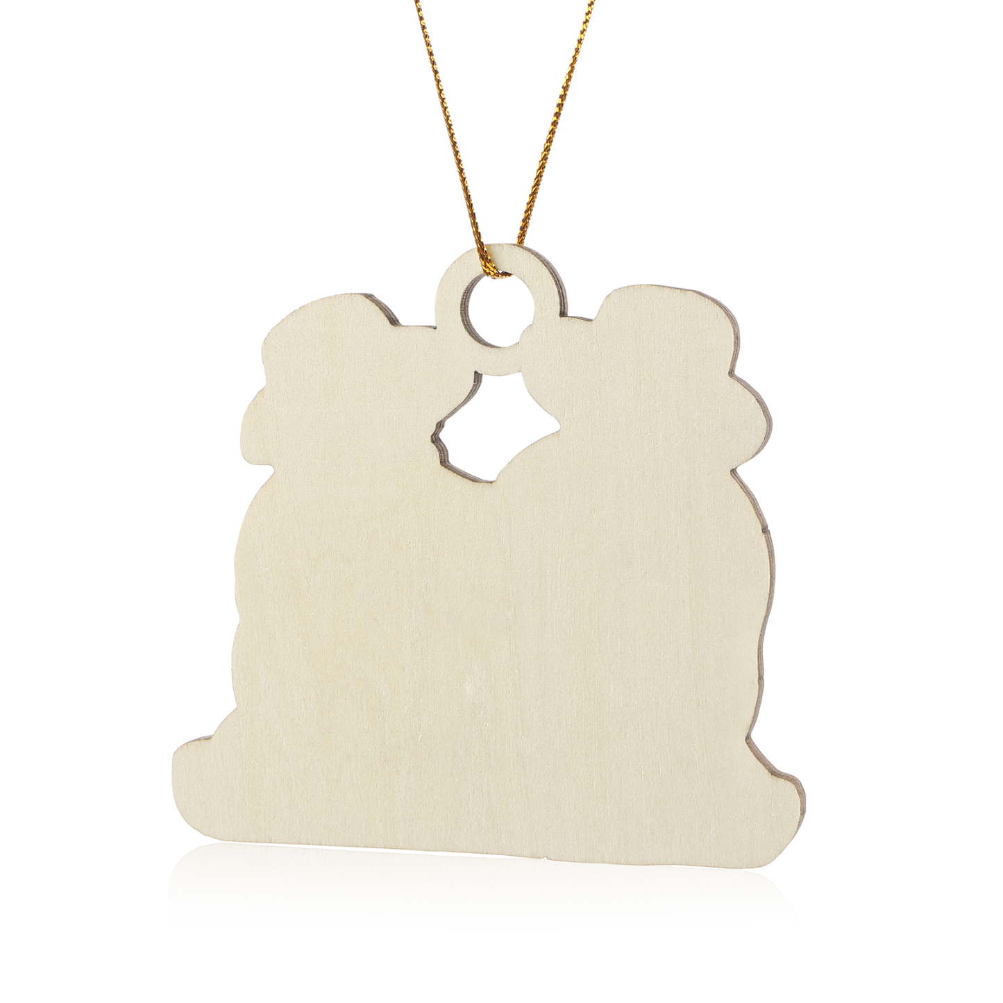 Personalised Beach Sandman Family Ornament Custom 1 Text & 4 Names Wooden Christmas Gifts-Jessemade AU