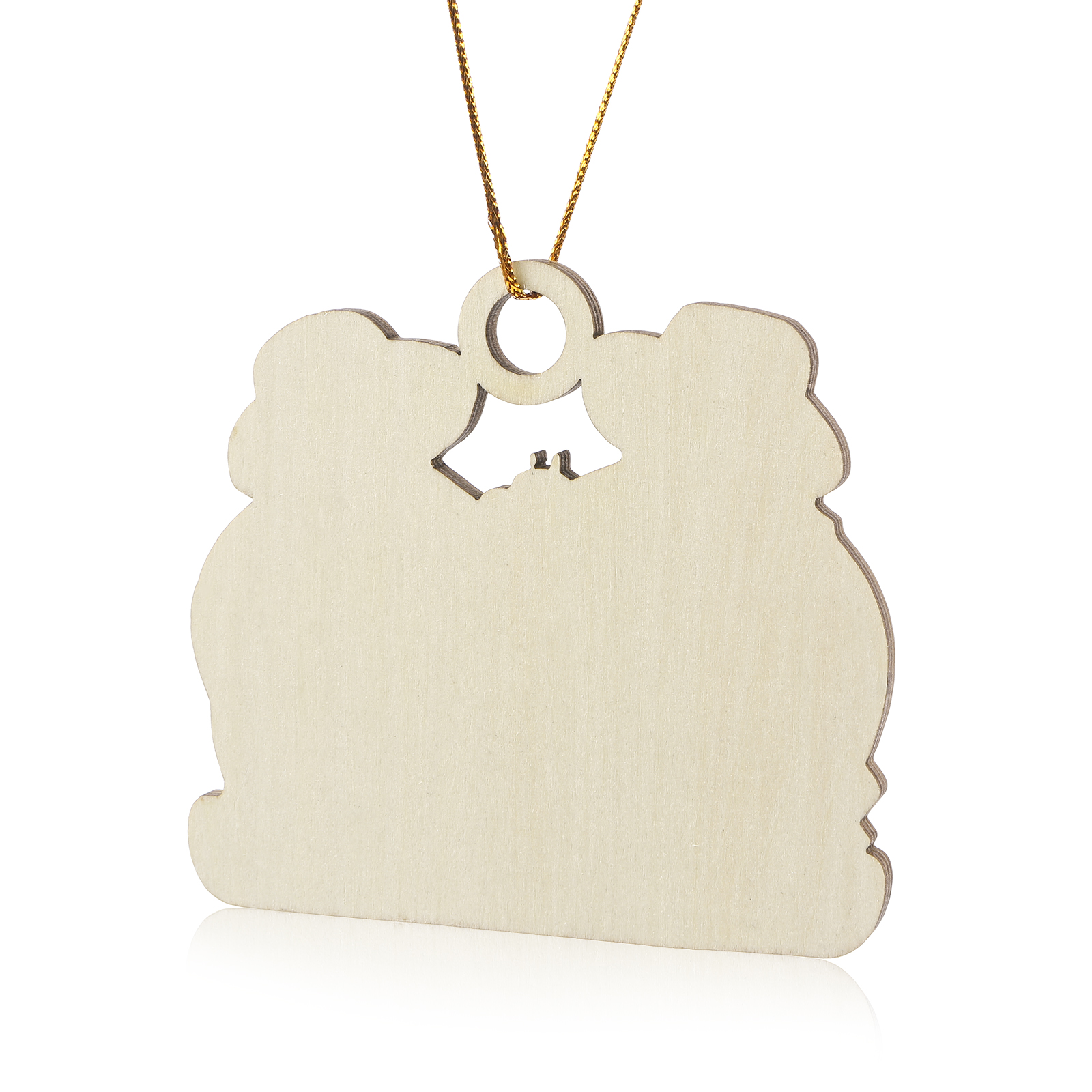 Personalised Beach Sandman Family Ornament Custom 1 Text & 5 Names Wooden Christmas Gifts-Jessemade AU