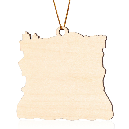 Personalized Christmas Pajama Ornament Custom 6 Names & Year Family Gift-Jessemade AU