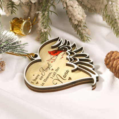 Personalised 1 Name Cardinal Memorial Ornaments Gifts for Loss of Loved One-Jessemade AU