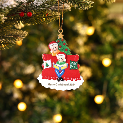 Personalised Christmas Ornament with 2 Names & Year A Heartwarming Gift for Family-Jessemade AU