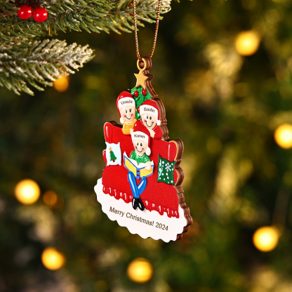 Personalised Christmas Ornament with 3 Names & Year A Heartwarming Gift for Family-Jessemade AU