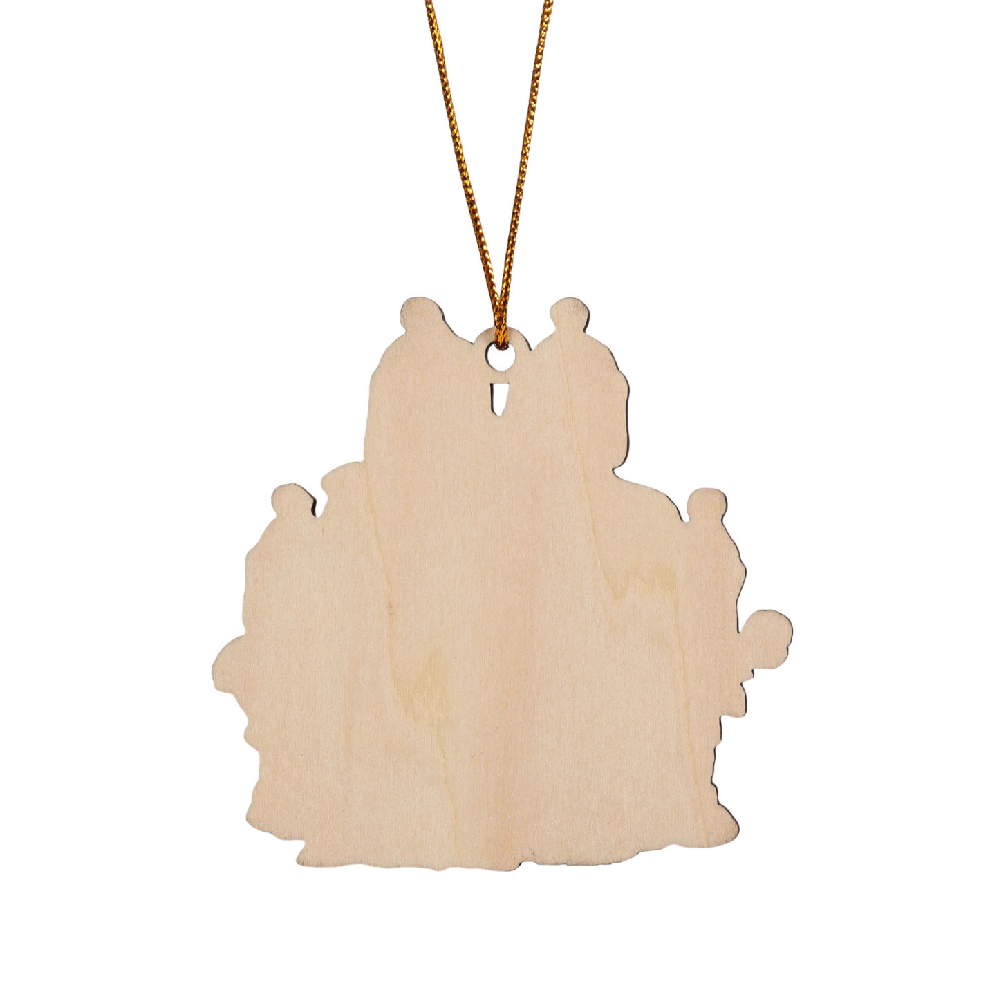 Personalised Snow Shoveling Christmas Ornament Custom Family Gift with 4 Names-Jessemade AU