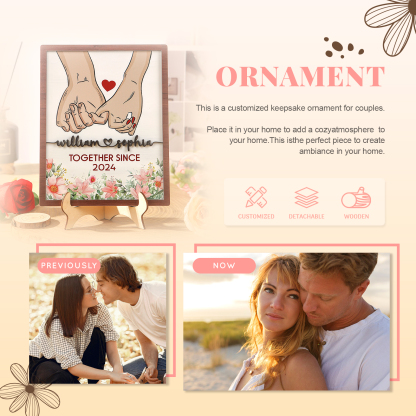 Together Since Personalised Pinky Promise Plaque with 2 Names & Custom Year A Symbol of Lasting Love-Jessemade AU