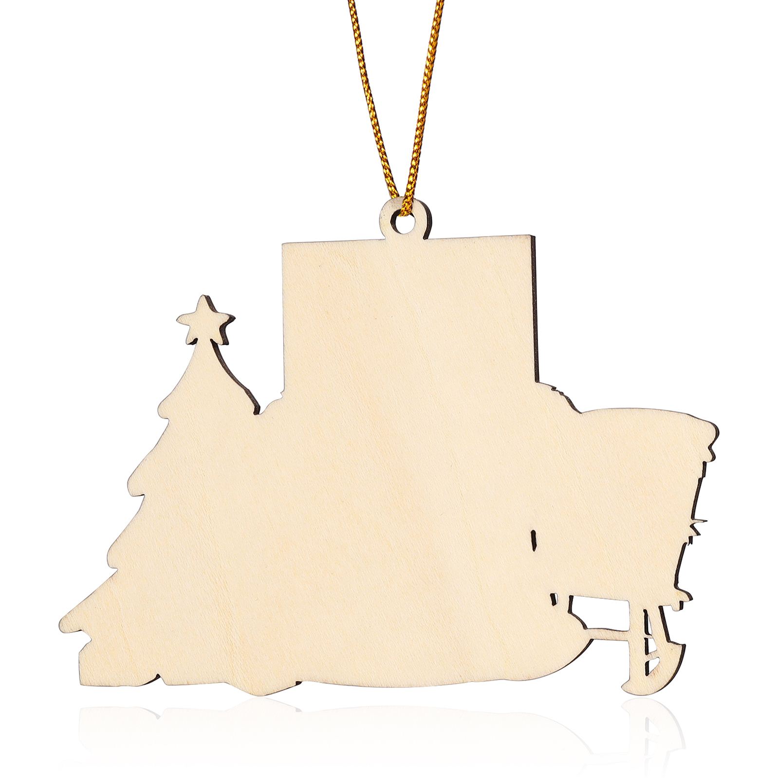 Christmas in Heaven Personalized Memorial Christmas Ornament Commemorate Loved Ones with Custom Name and Year-Jessemade AU