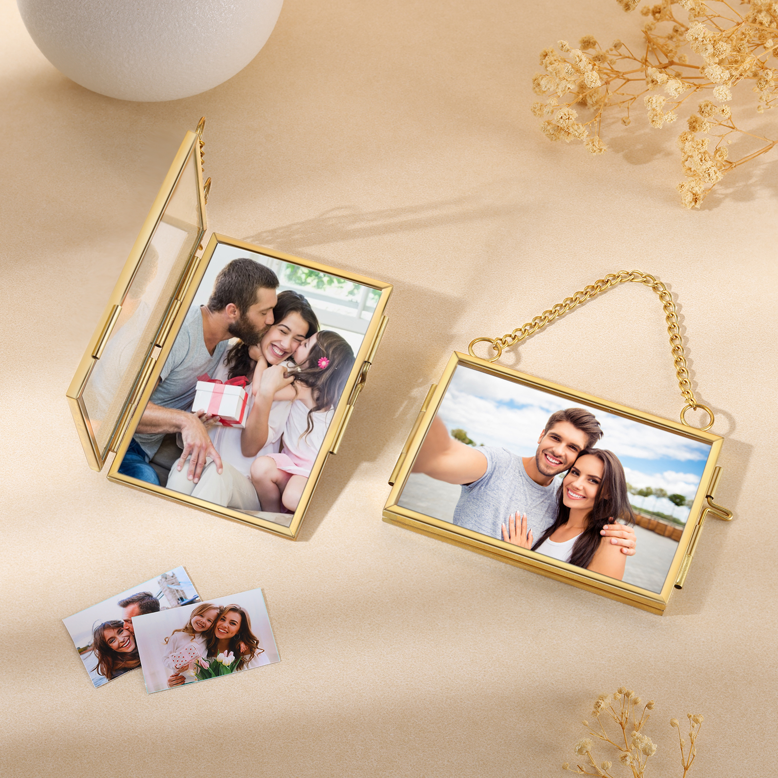 Personalised Mini Photo Ornament Custom Keepsake for Family Lovers and Home Gifts Christmas Stocking Stuffer