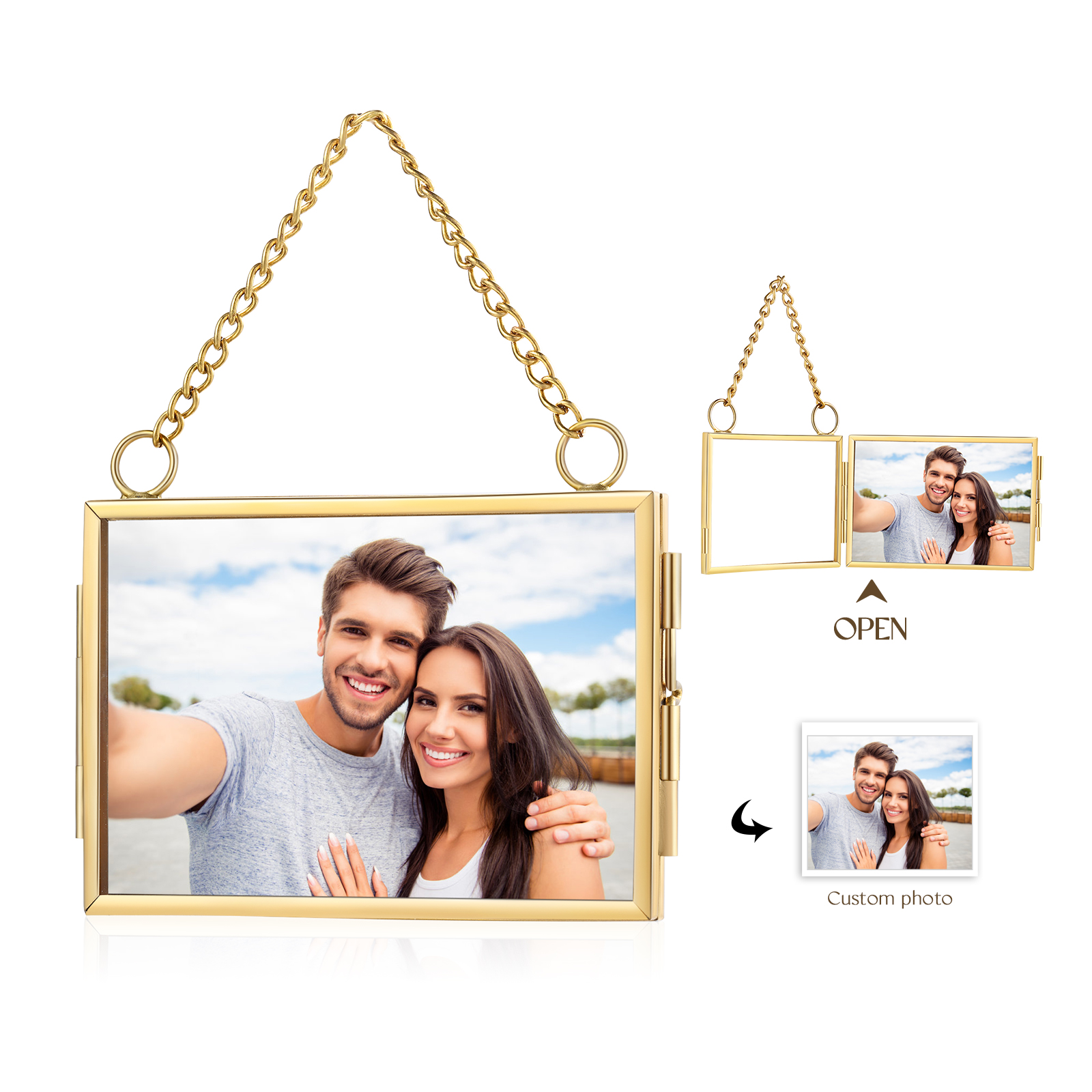 Personalised Mini Photo Ornament Custom Keepsake for Family Lovers and Home Gifts Christmas Stocking Stuffer