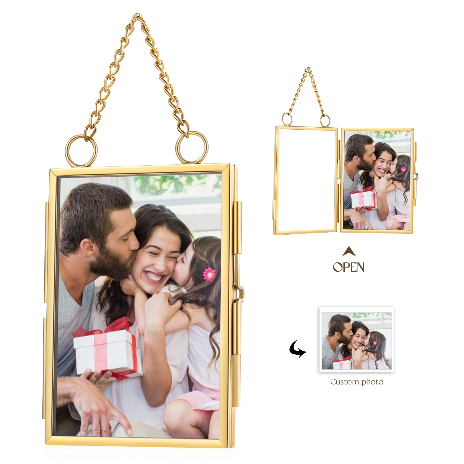Personalised Mini Photo Ornament Custom Keepsake for Family Lovers and Home Gifts Christmas Stocking Stuffer