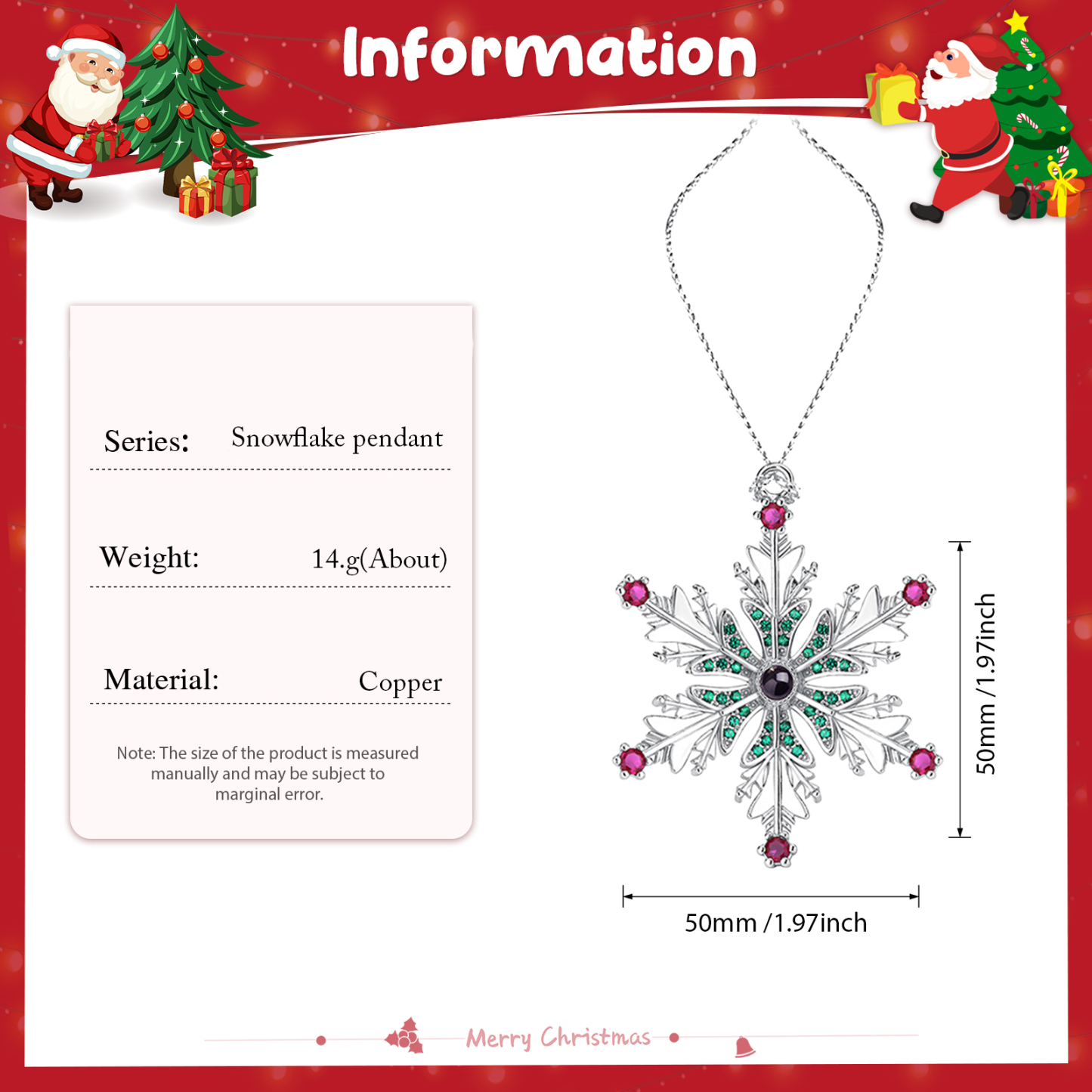 Personalised Christmas Tree Ornaments with Photo Projection Hanging Snowflake Gifts For Family/Friends